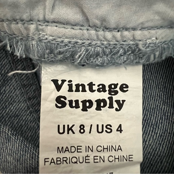 NWT Blue Heart Print Wide Leg Jeans High Waisted Retro Boho Indie Festival 4 - Picture 11 of 14